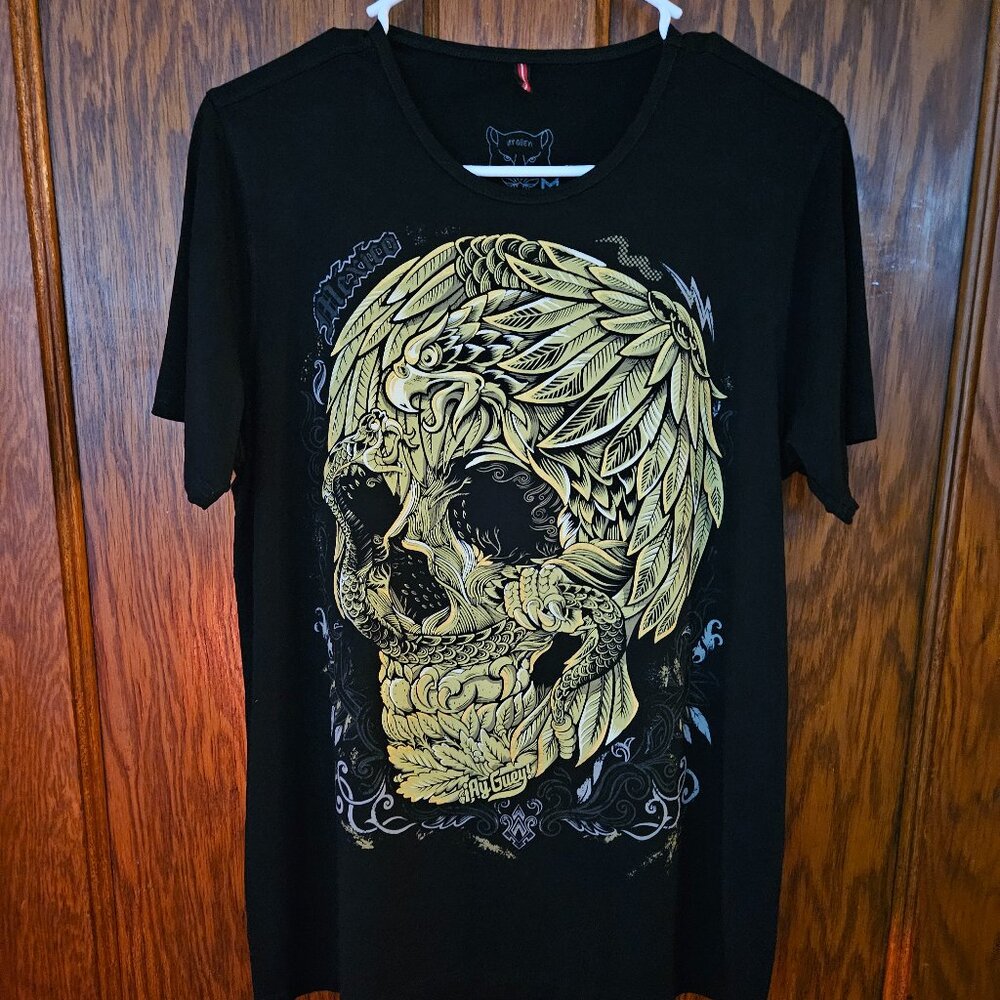 iAY GuEY Skull T shirt Sz M